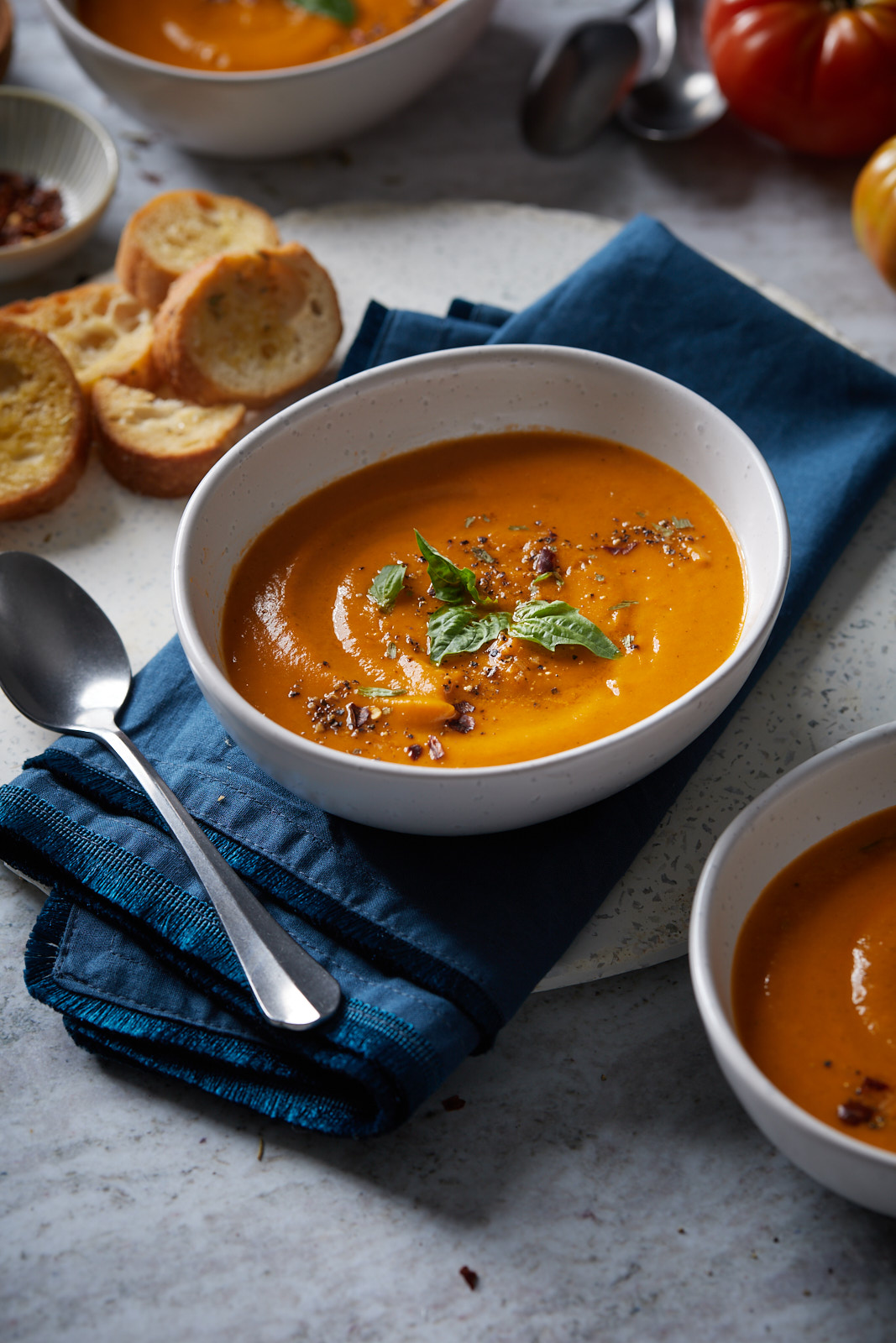 Roasted Tomato And Sweet Potato Soup