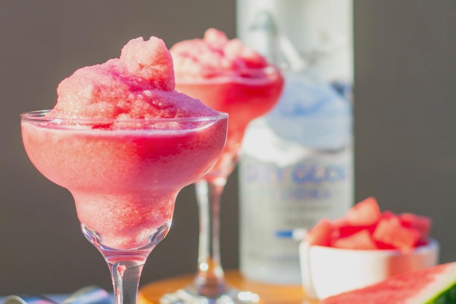 Watermelon Slushy Cocktails