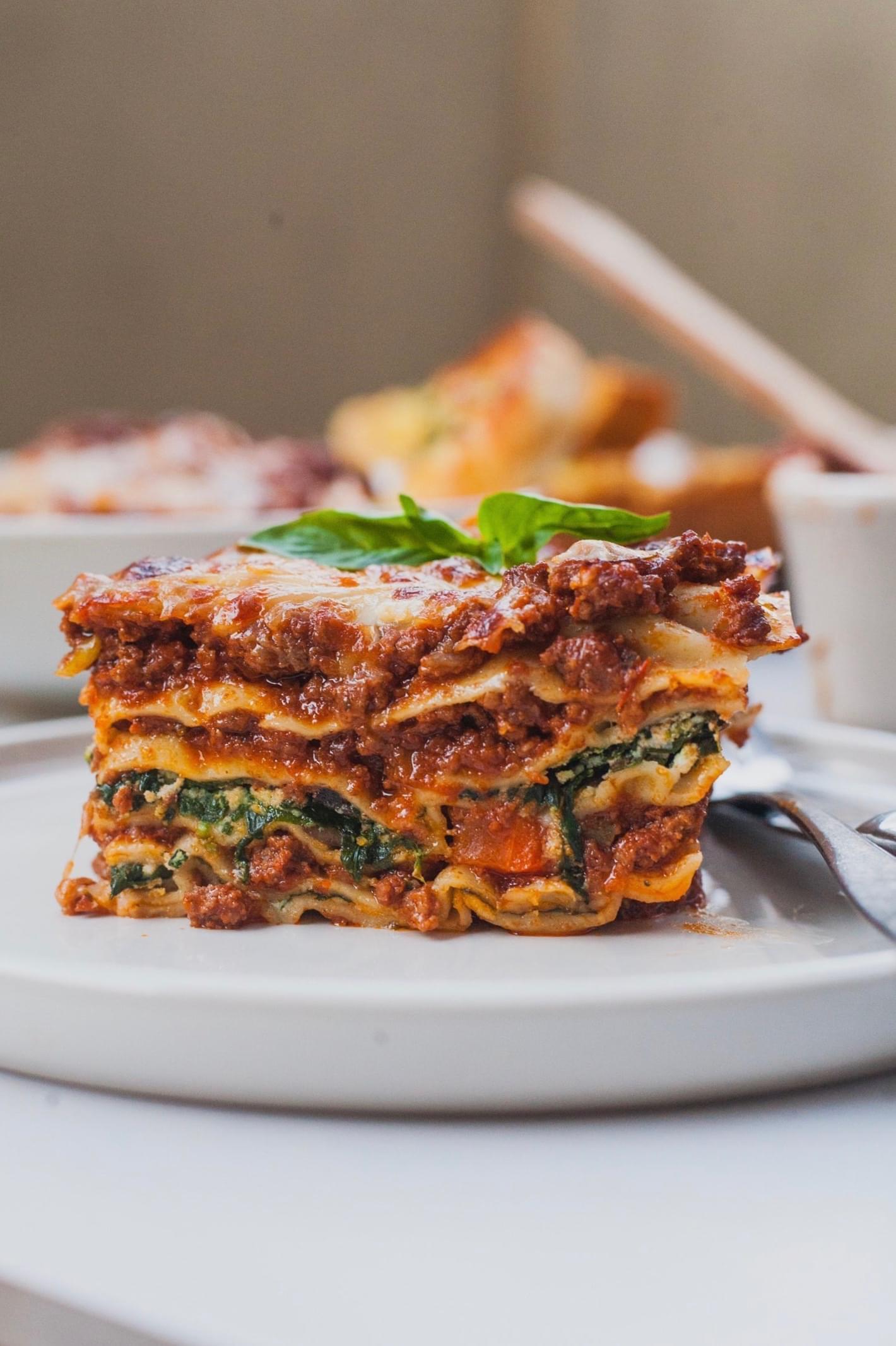 Three Cheese Lasagna