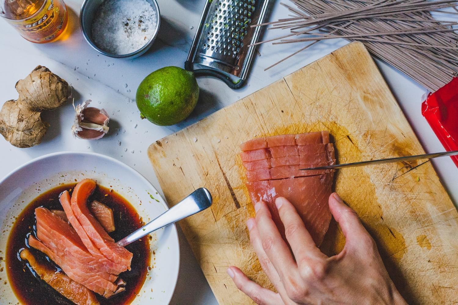 Terikayi Salmon Skewers