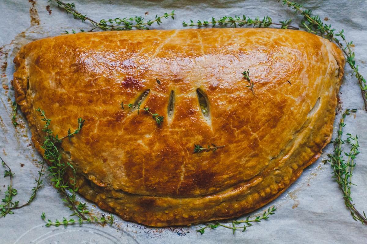 Leek and pancetta turnovers