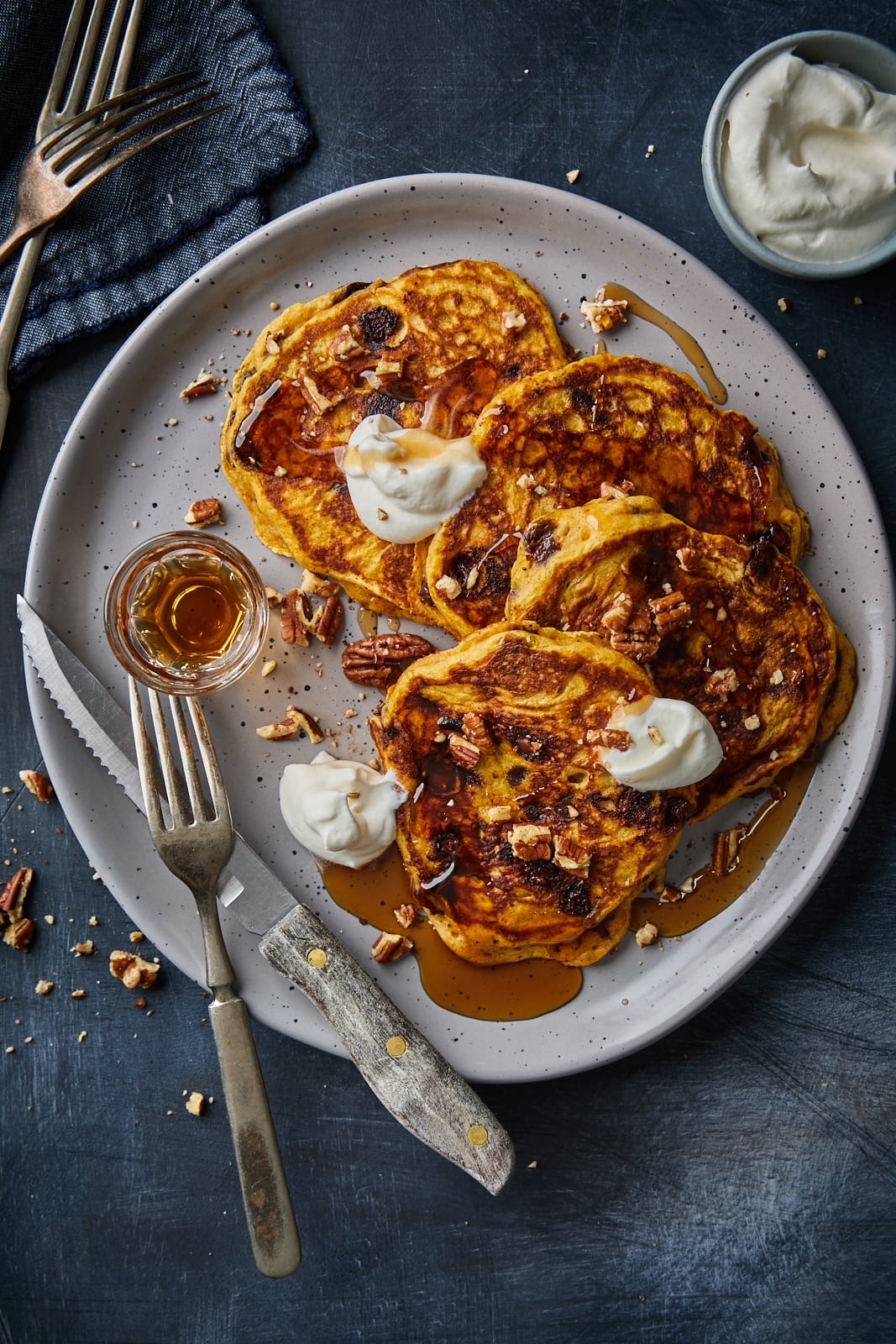 Pumpkin Chocolate Chip Pancakes