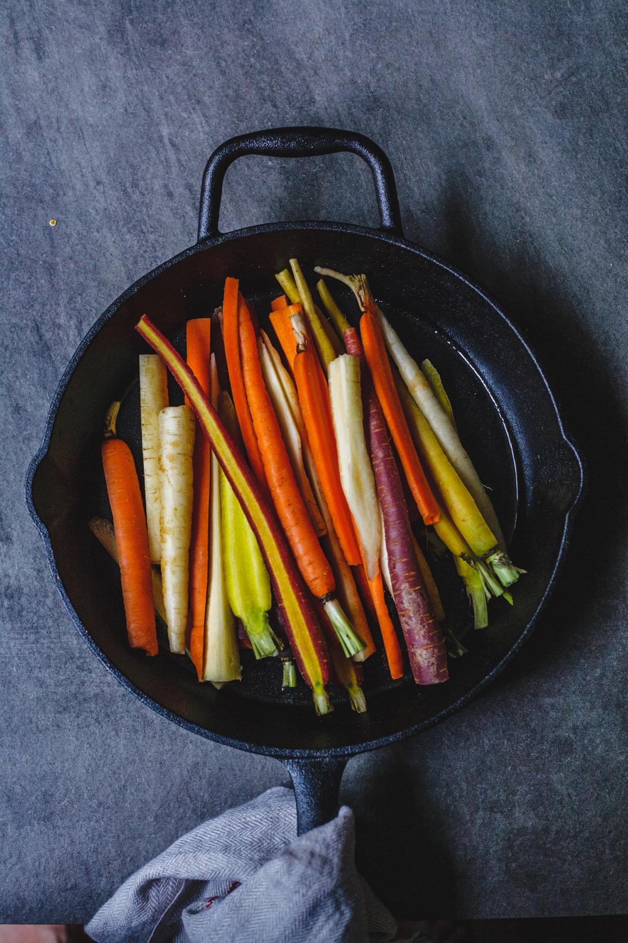 Honey And Harissa Glazed Carrots