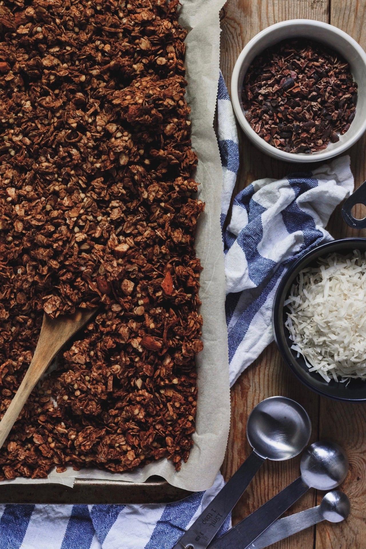 Chocolate Buckwheat Loaded Granola