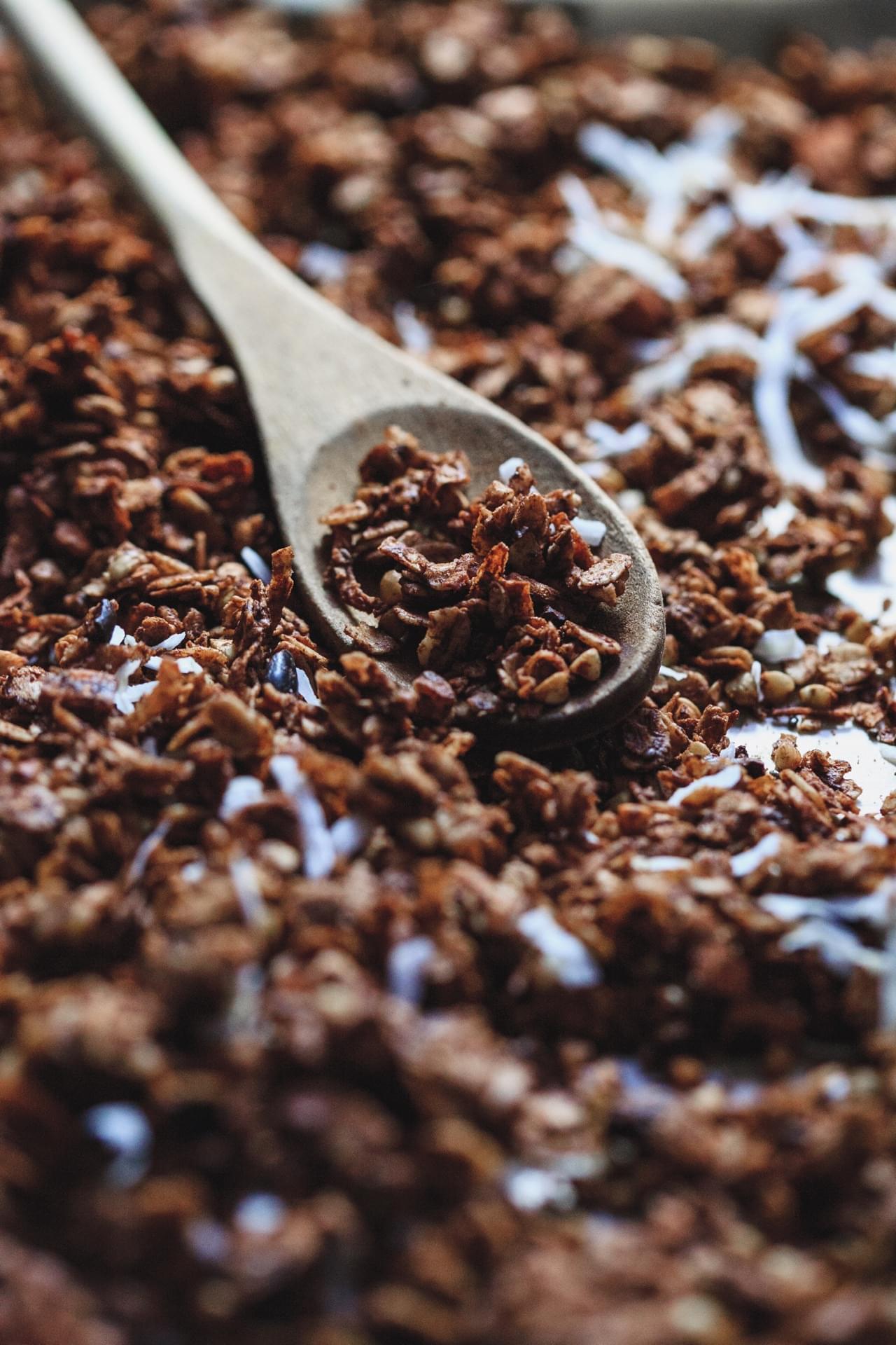 Chocolate Buckwheat Loaded Granola