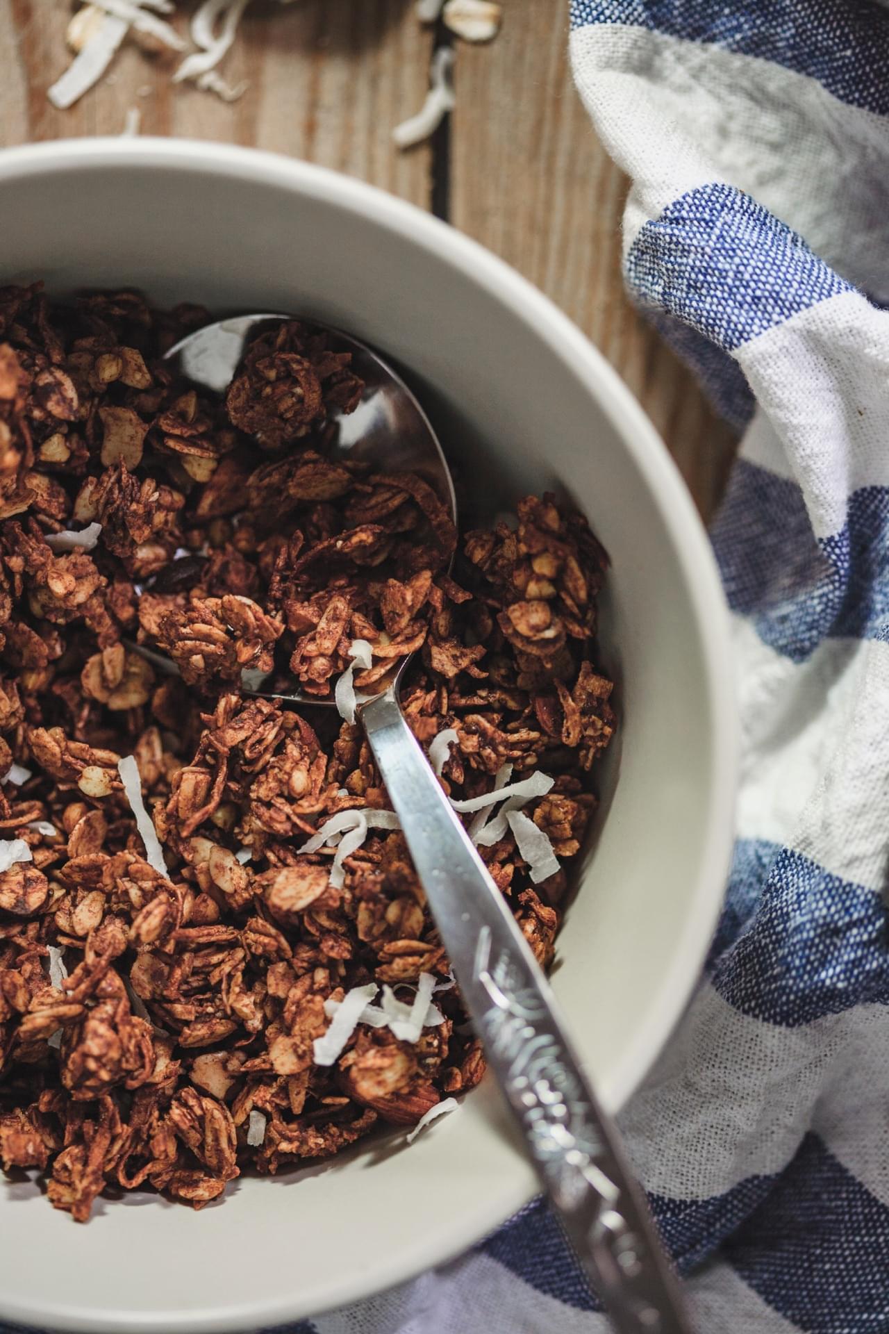 Chocolate Buckwheat Loaded Granola