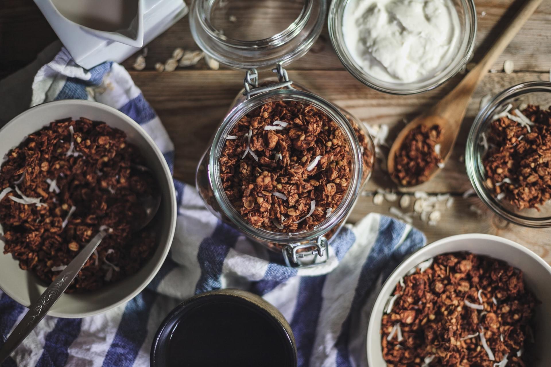 Chocolate Buckwheat Loaded Granola