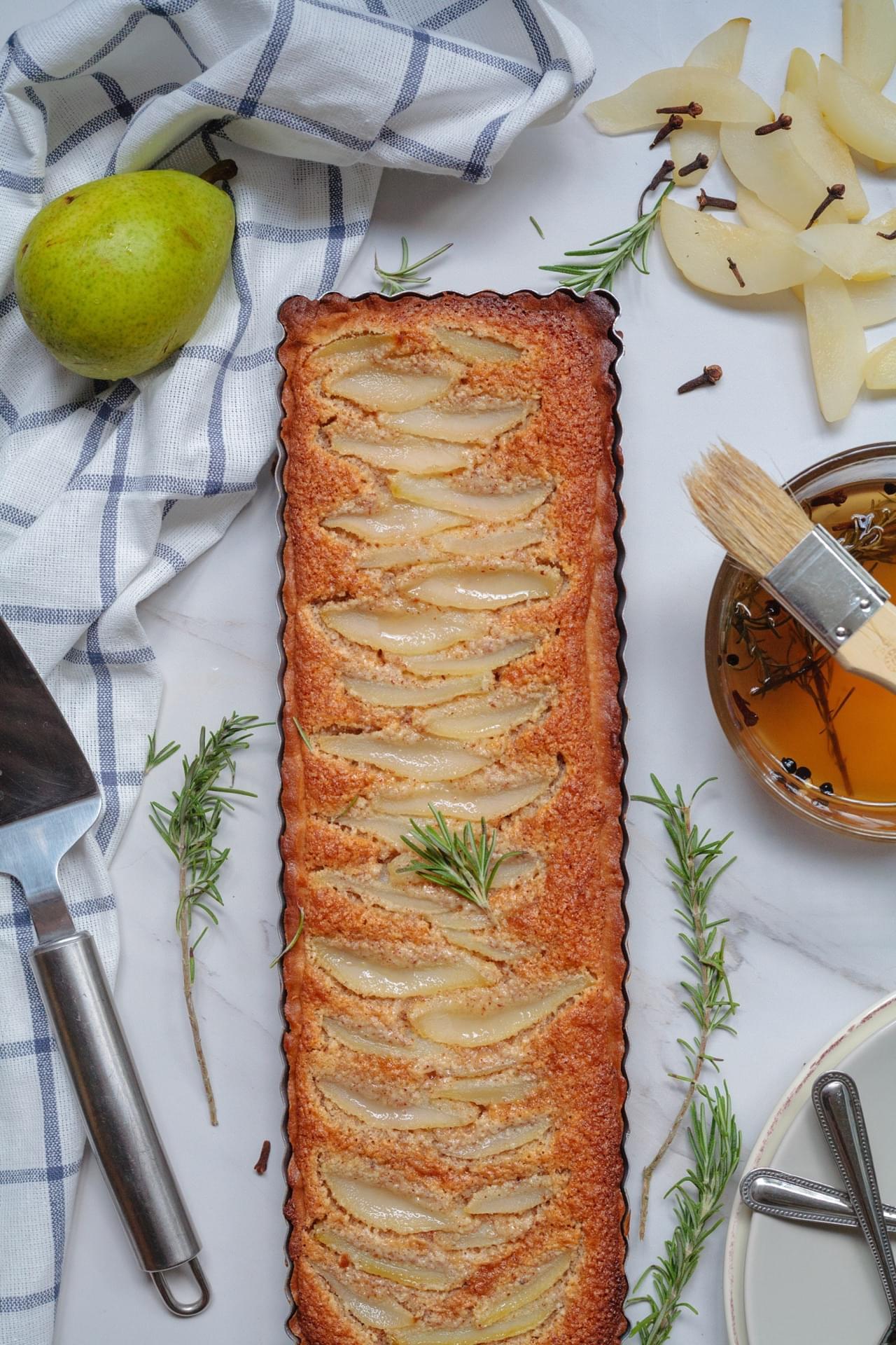 Pear and Almond Frangipane Tart