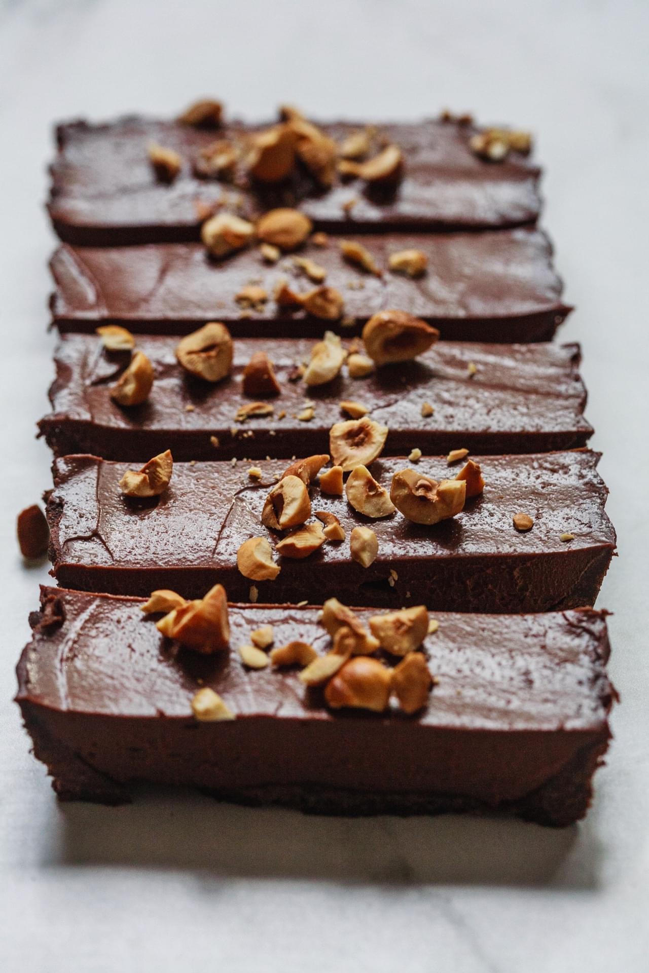 Vegan Chocolate Hazelnut Tart 