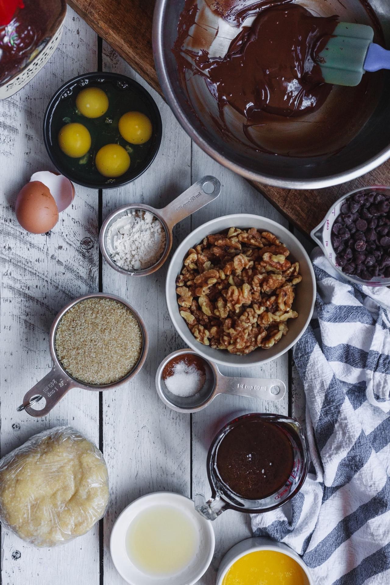 Chocolate Bourbon Walnut Pie