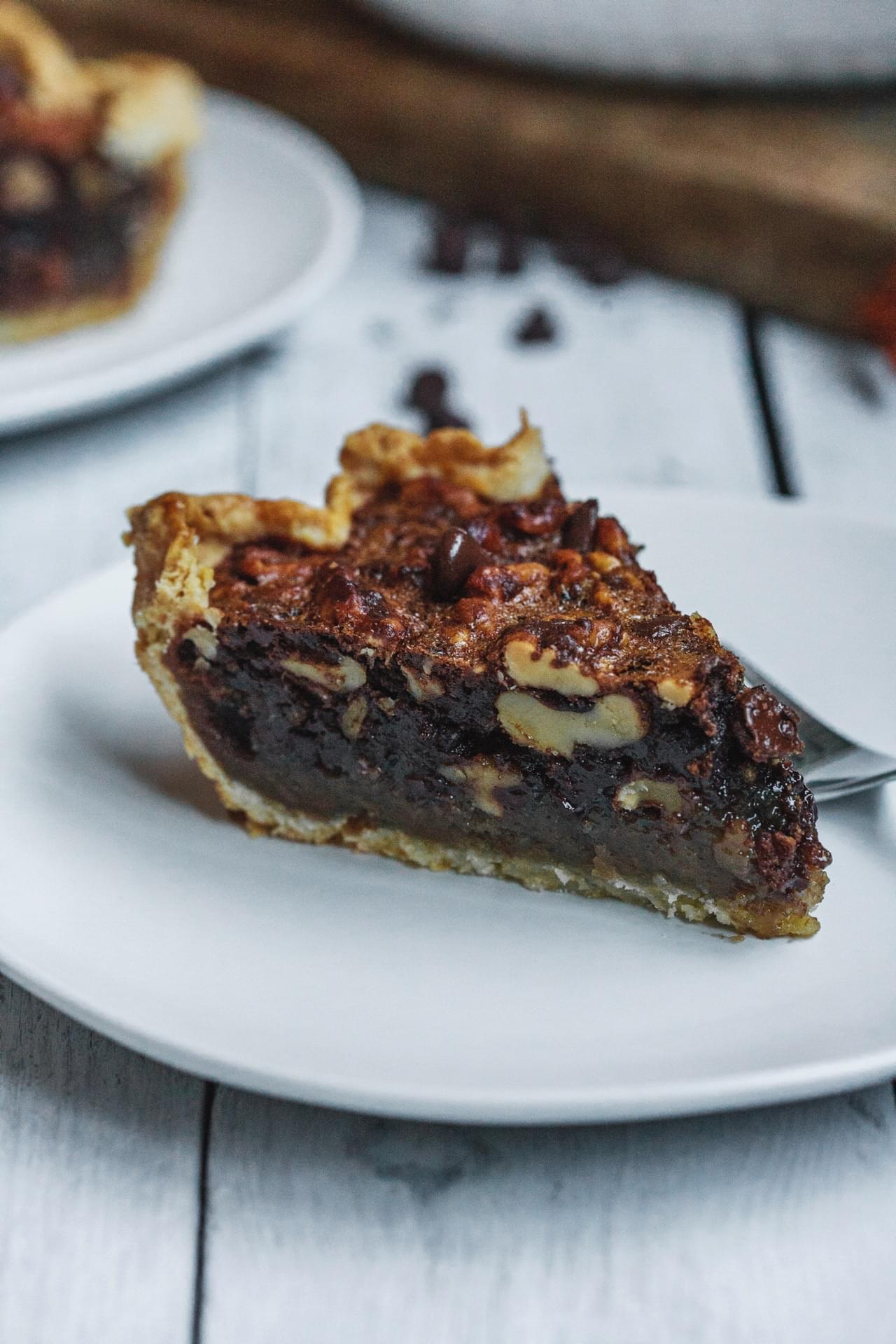 Chocolate Bourbon Walnut Pie