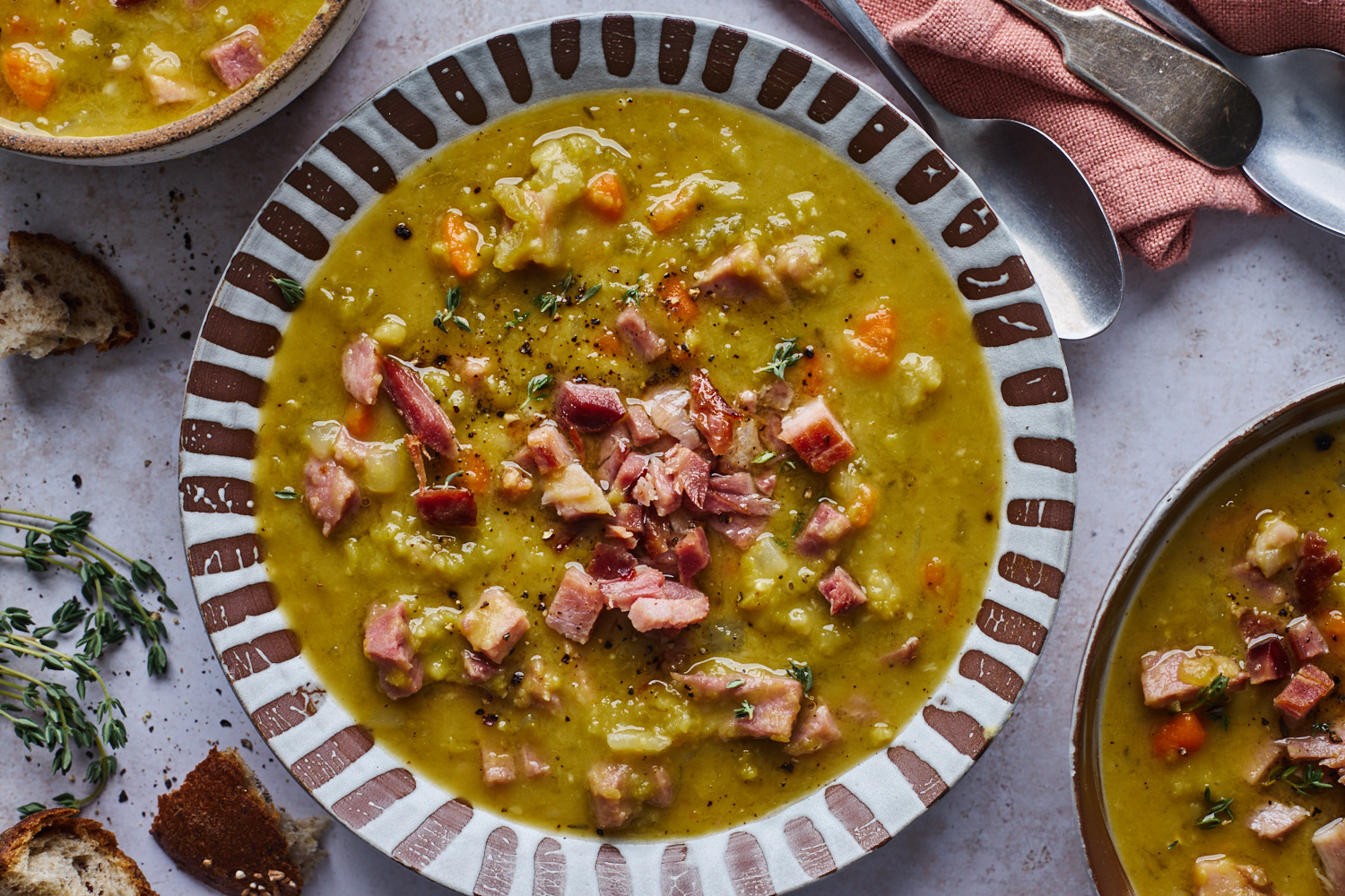 Split Pea Soup And Ham Bone