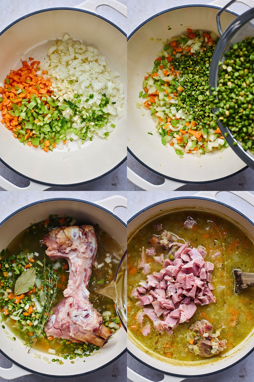 Split Pea Soup And Ham Bone