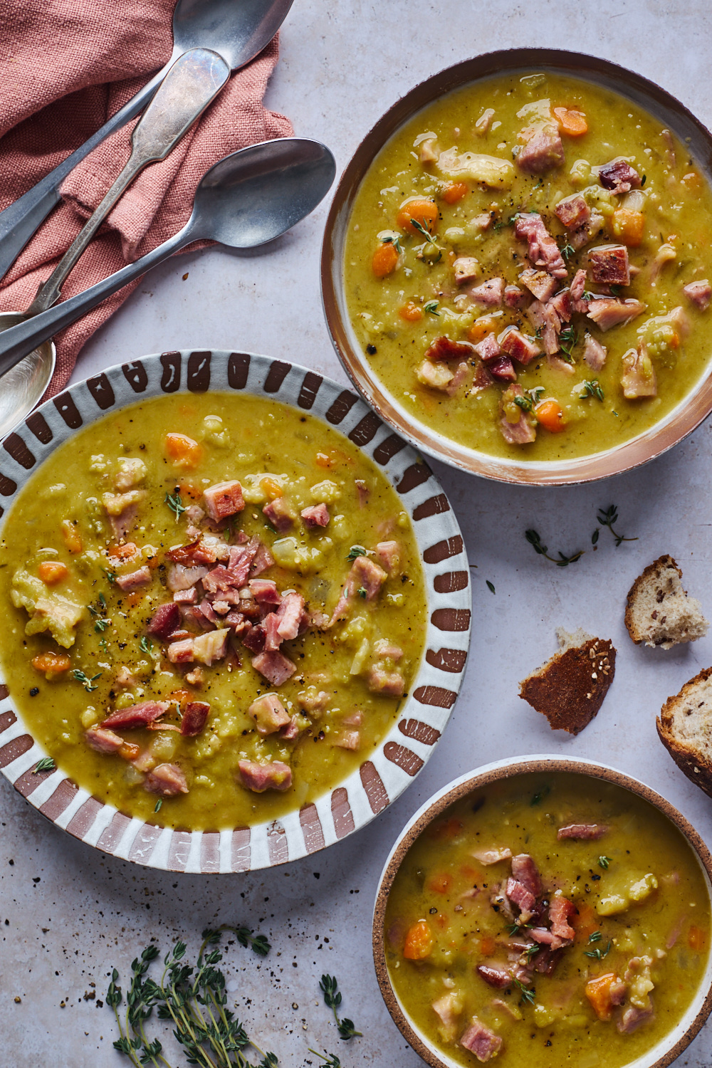 Split Pea Soup And Ham Bone