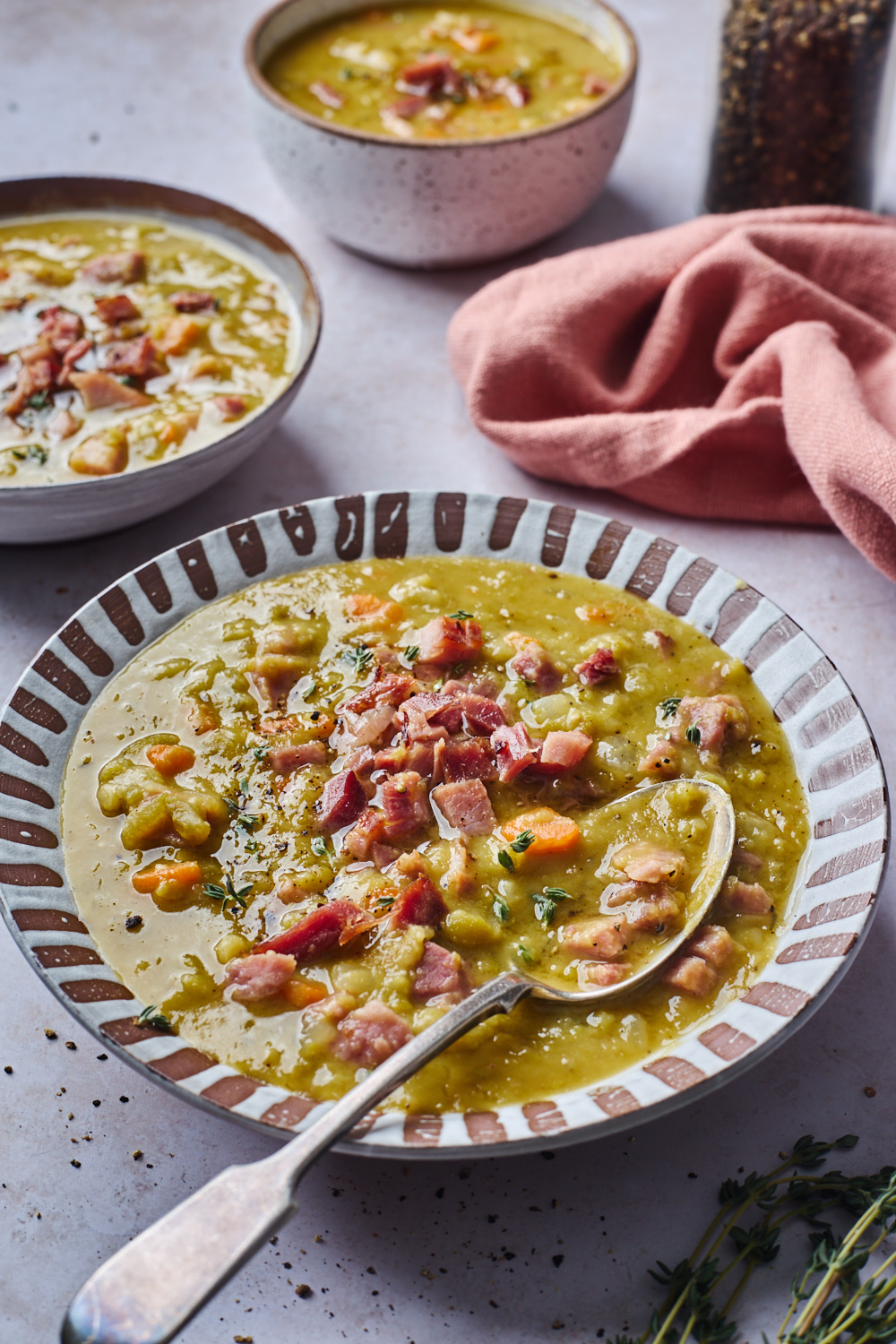 Split Pea Soup And Ham Bone