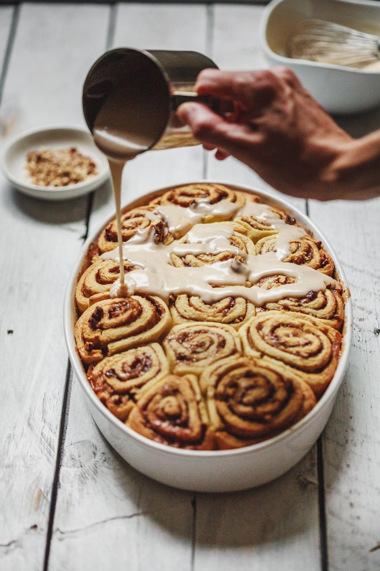 Maple Pecan Cinnamon Rolls