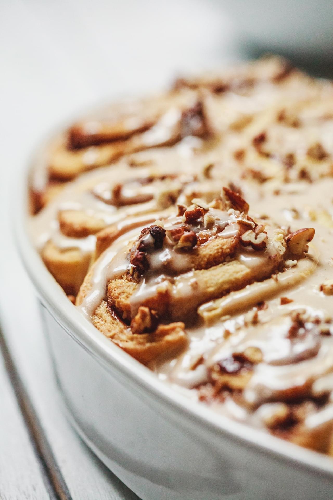 Maple Pecan Cinnamon Rolls