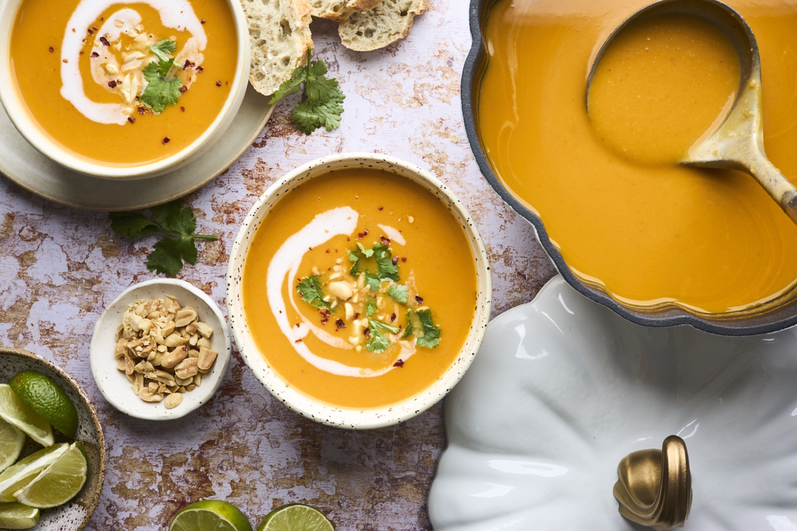 Thai Spiced Roasted Butternut Squash Soup