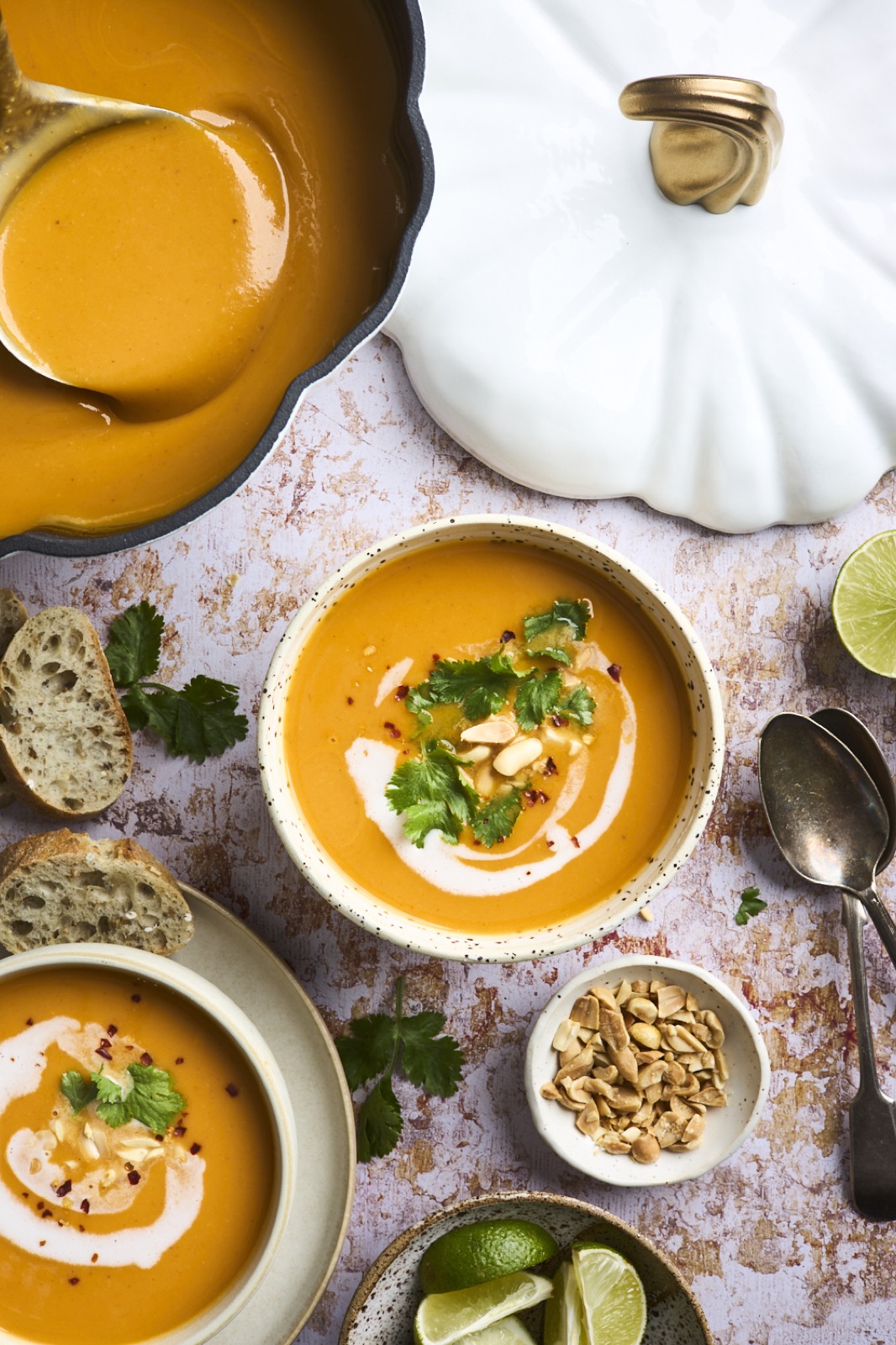 Thai Spiced Roasted Butternut Squash Soup