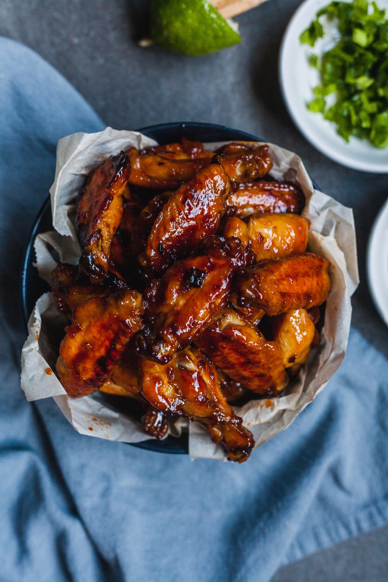 Sticky And Spicy Baked Chicken Wings