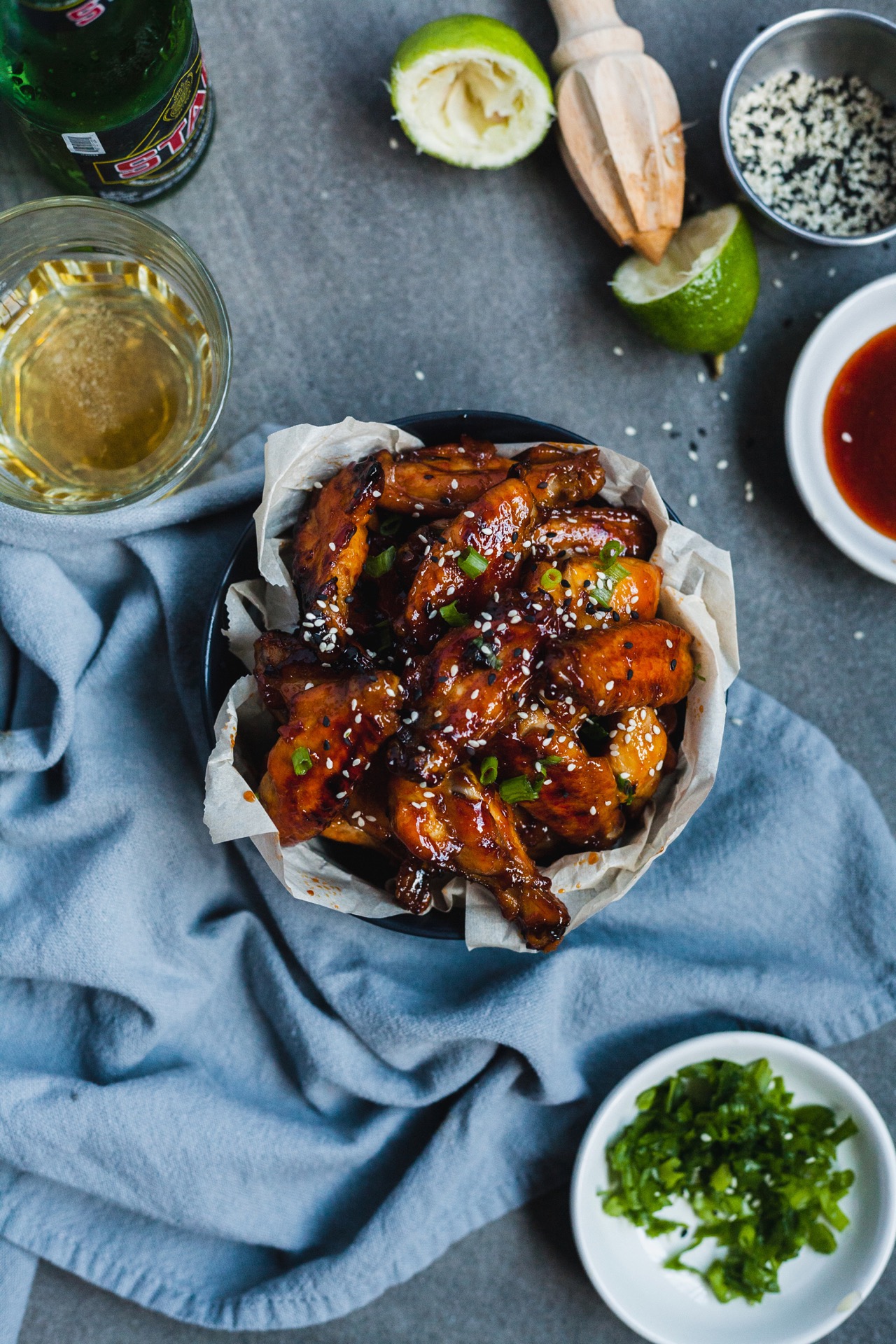 Sticky And Spicy Baked Chicken Wings