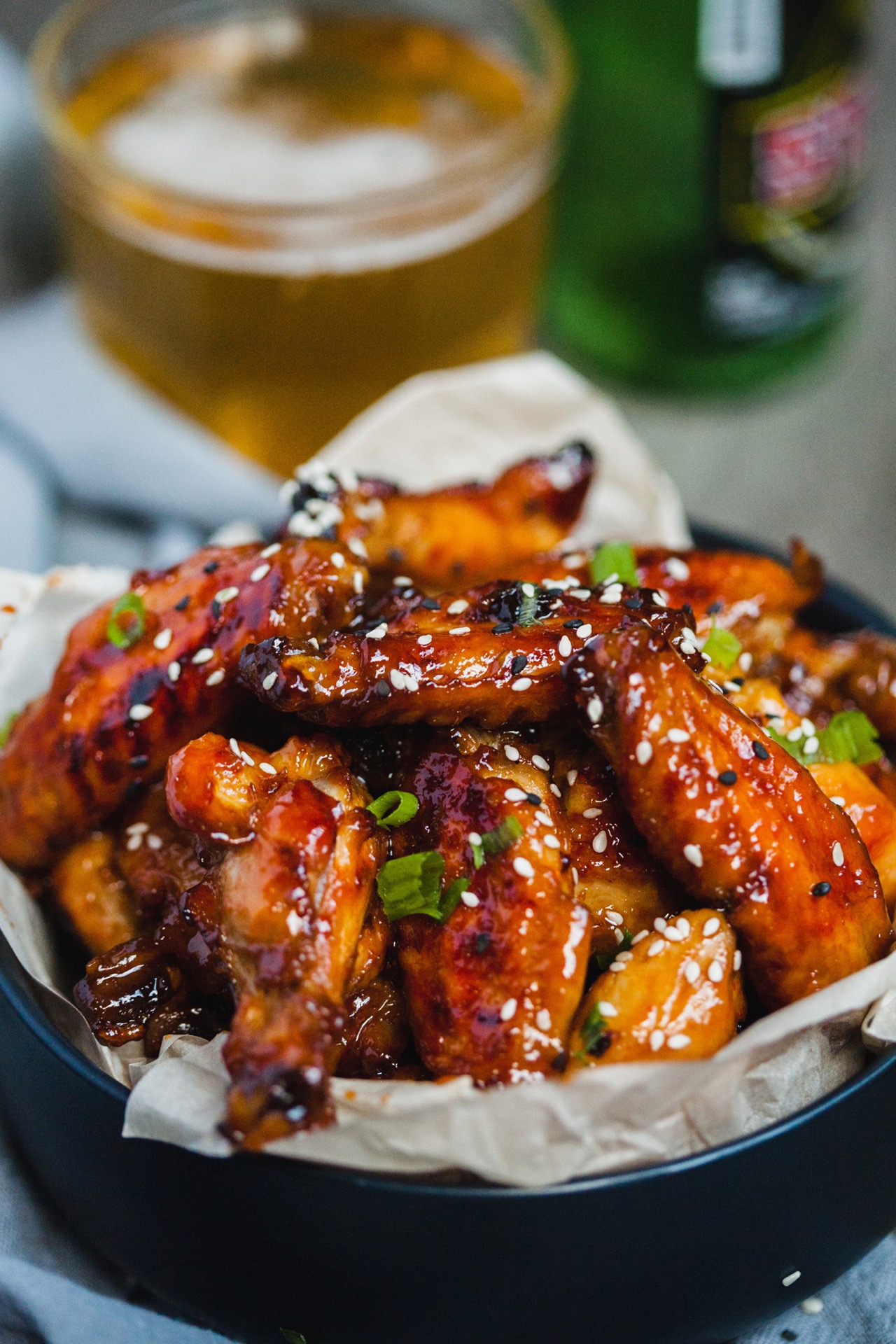 Sticky And Spicy Baked Chicken Wings