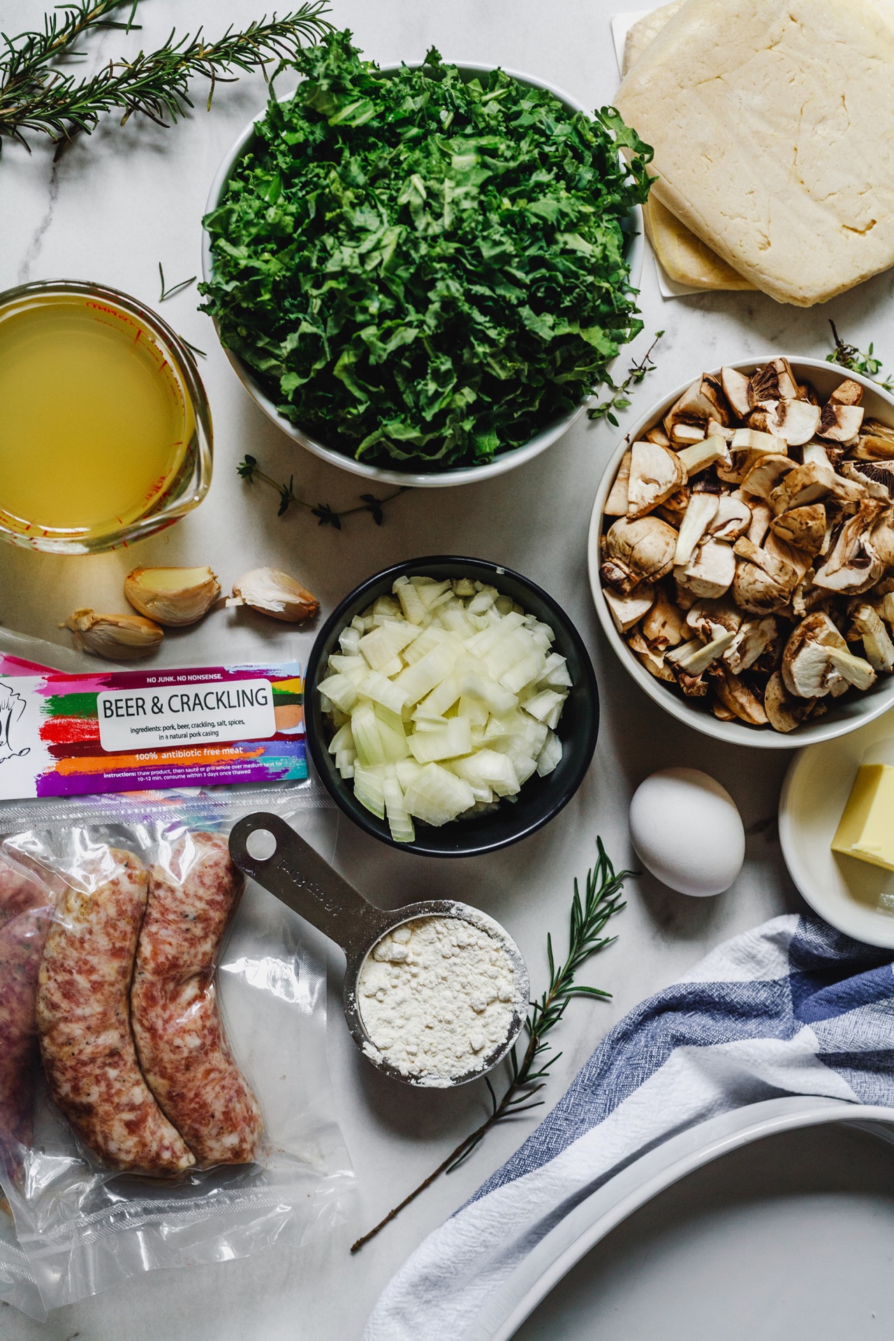 Sausage Kale And Mushroom Pot Pie