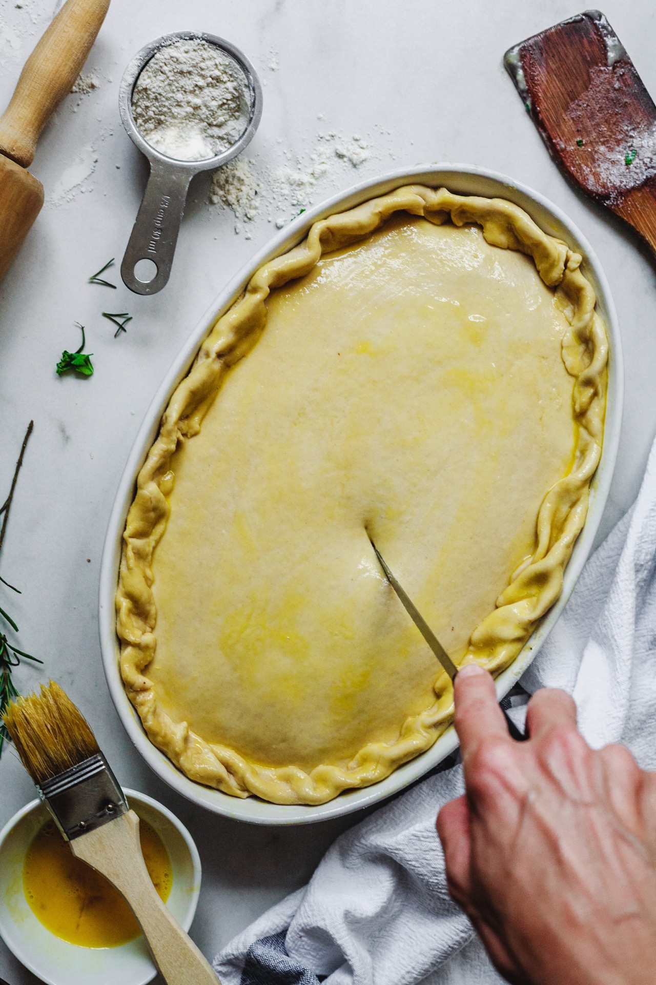 Sausage Kale And Mushroom Pot Pie