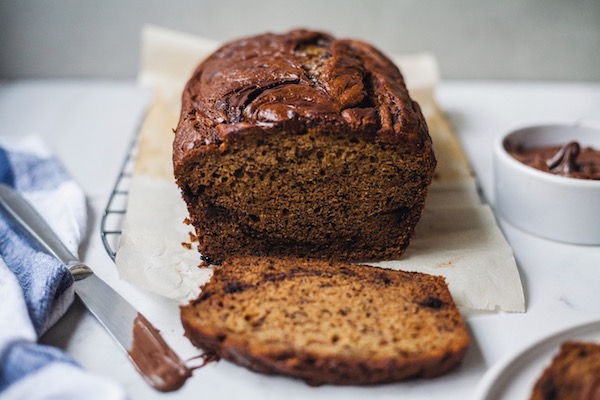 Brown Butter Nutella Banana Bread