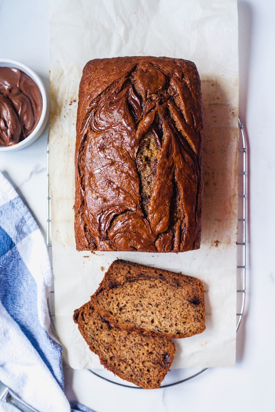 Brown Butter Nutella Banana Bread