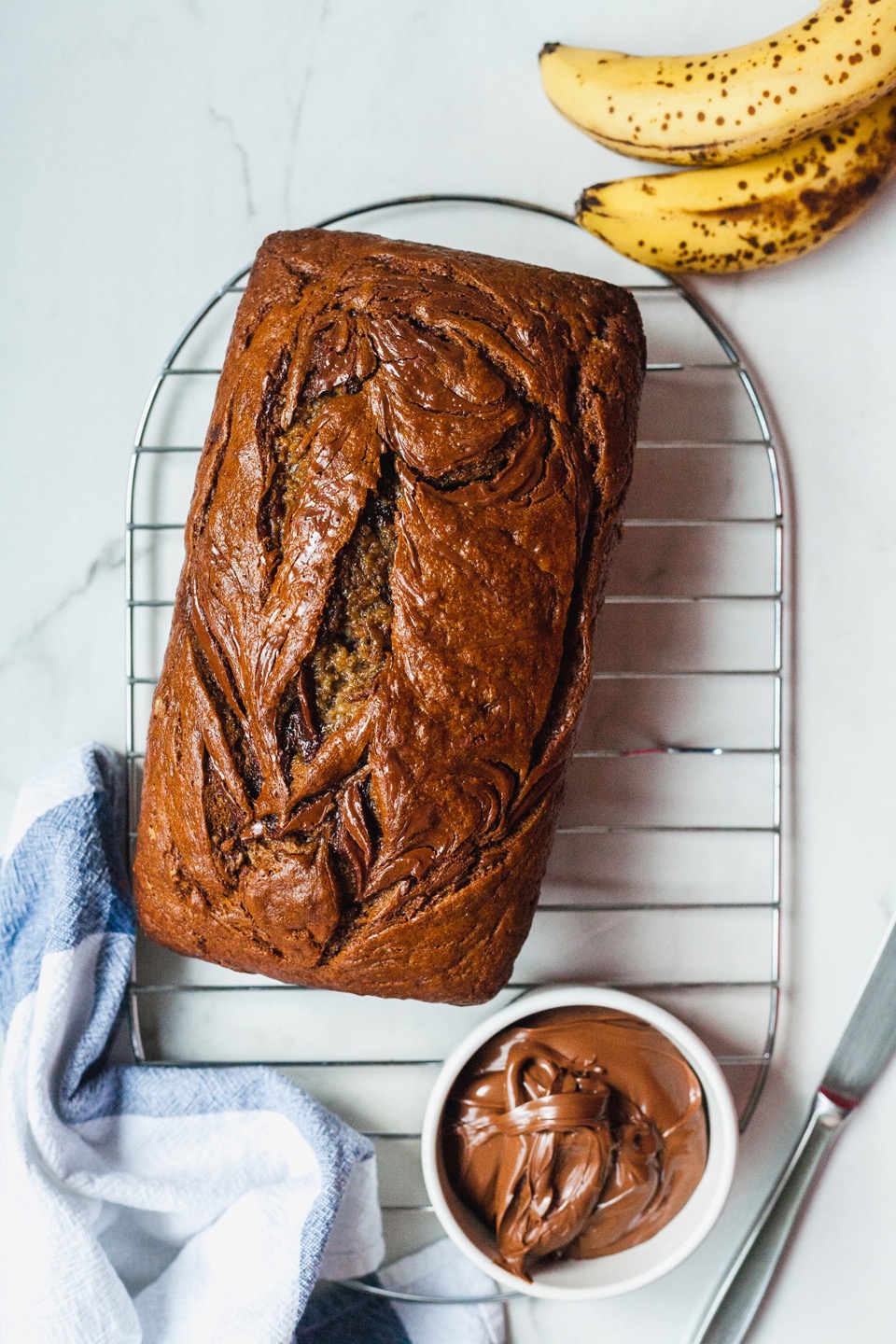 Brown Butter Nutella Banana Bread