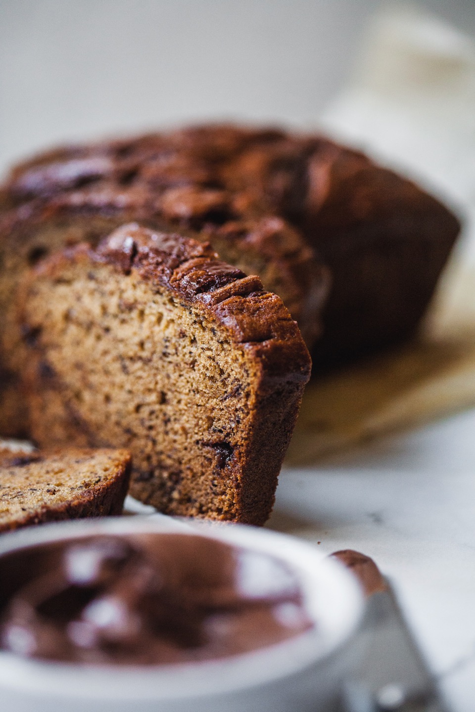 Brown Butter Nutella Banana Bread