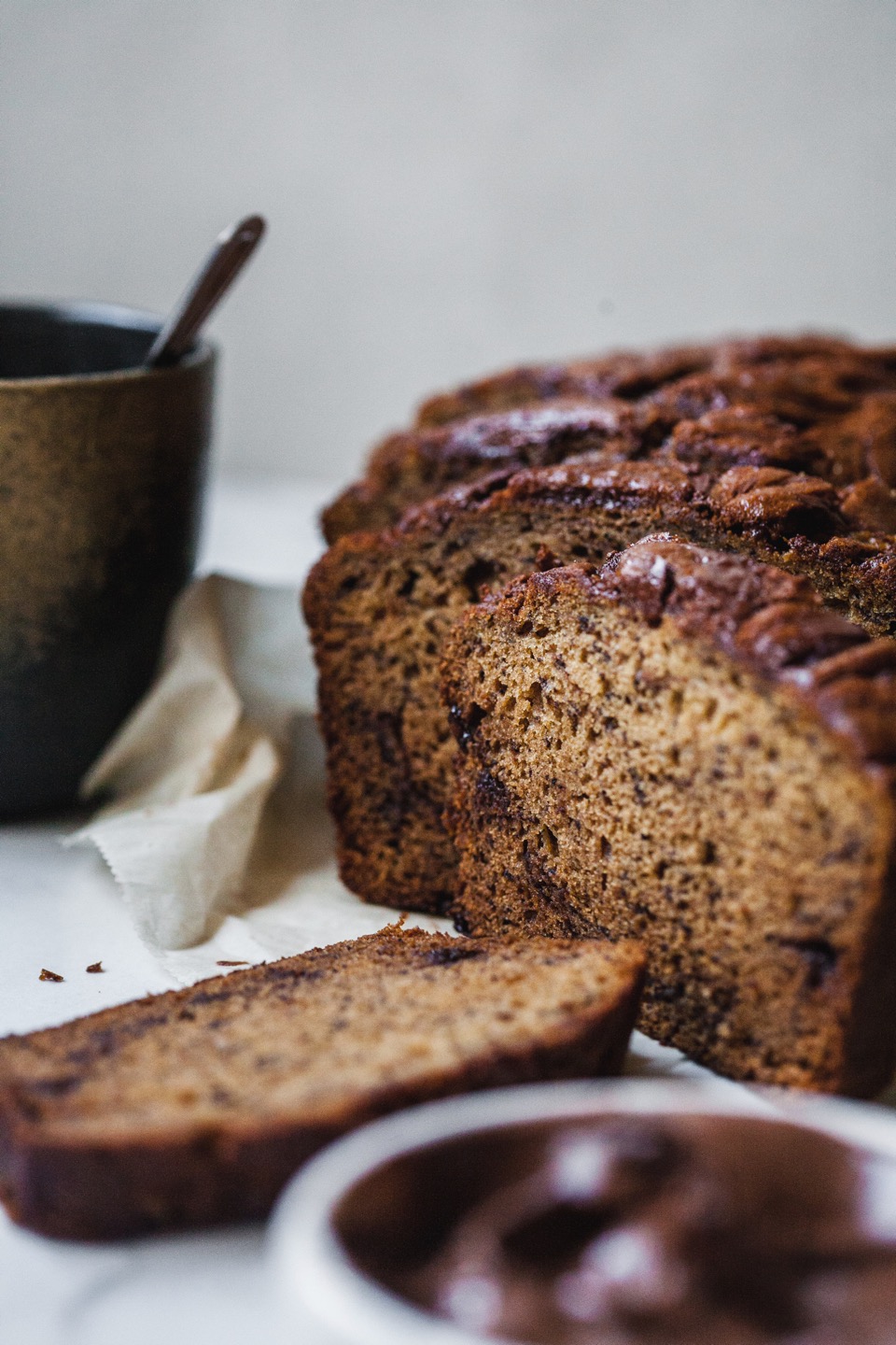 Brown Butter Nutella Banana Bread