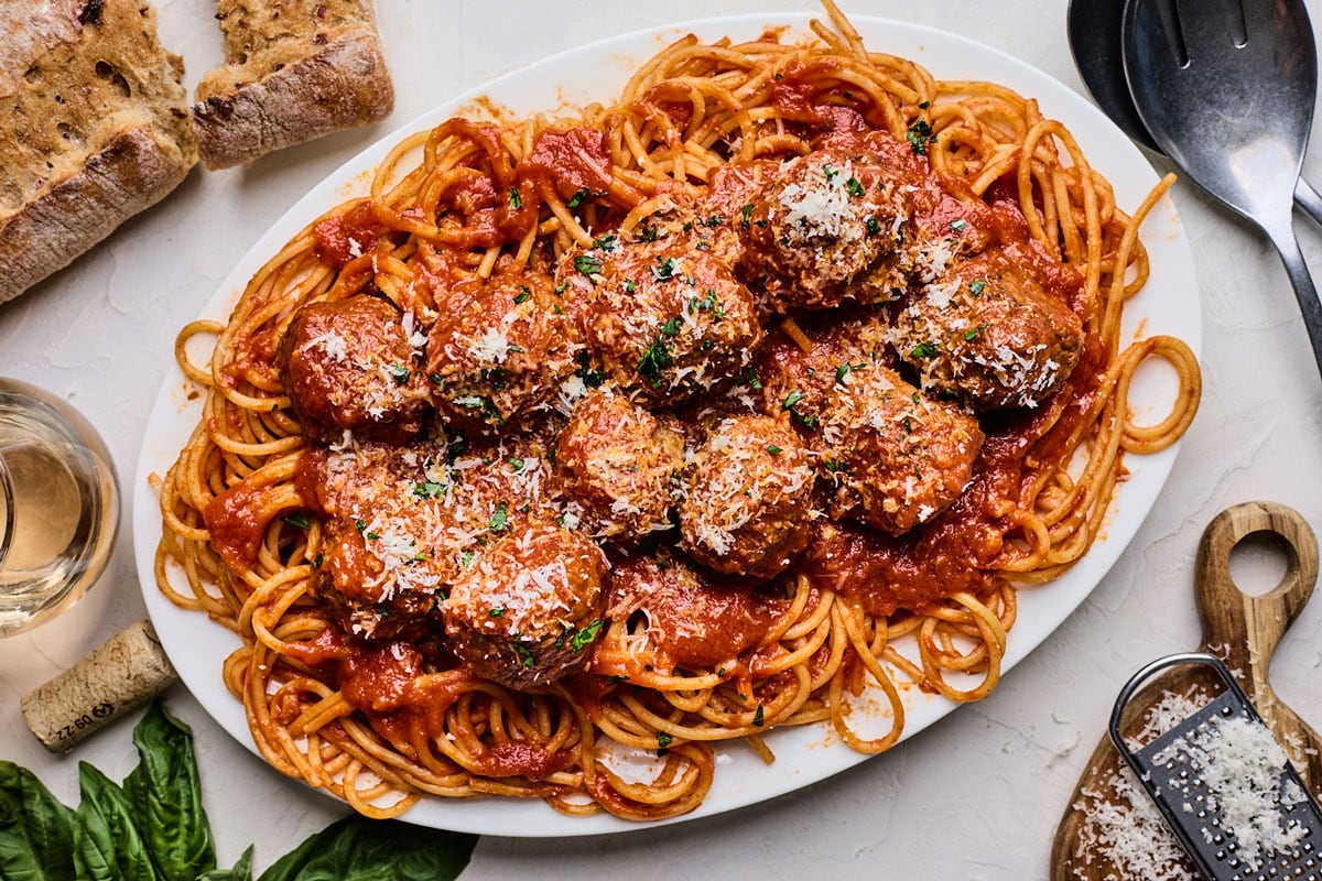 Classic spaghetti and meatballs