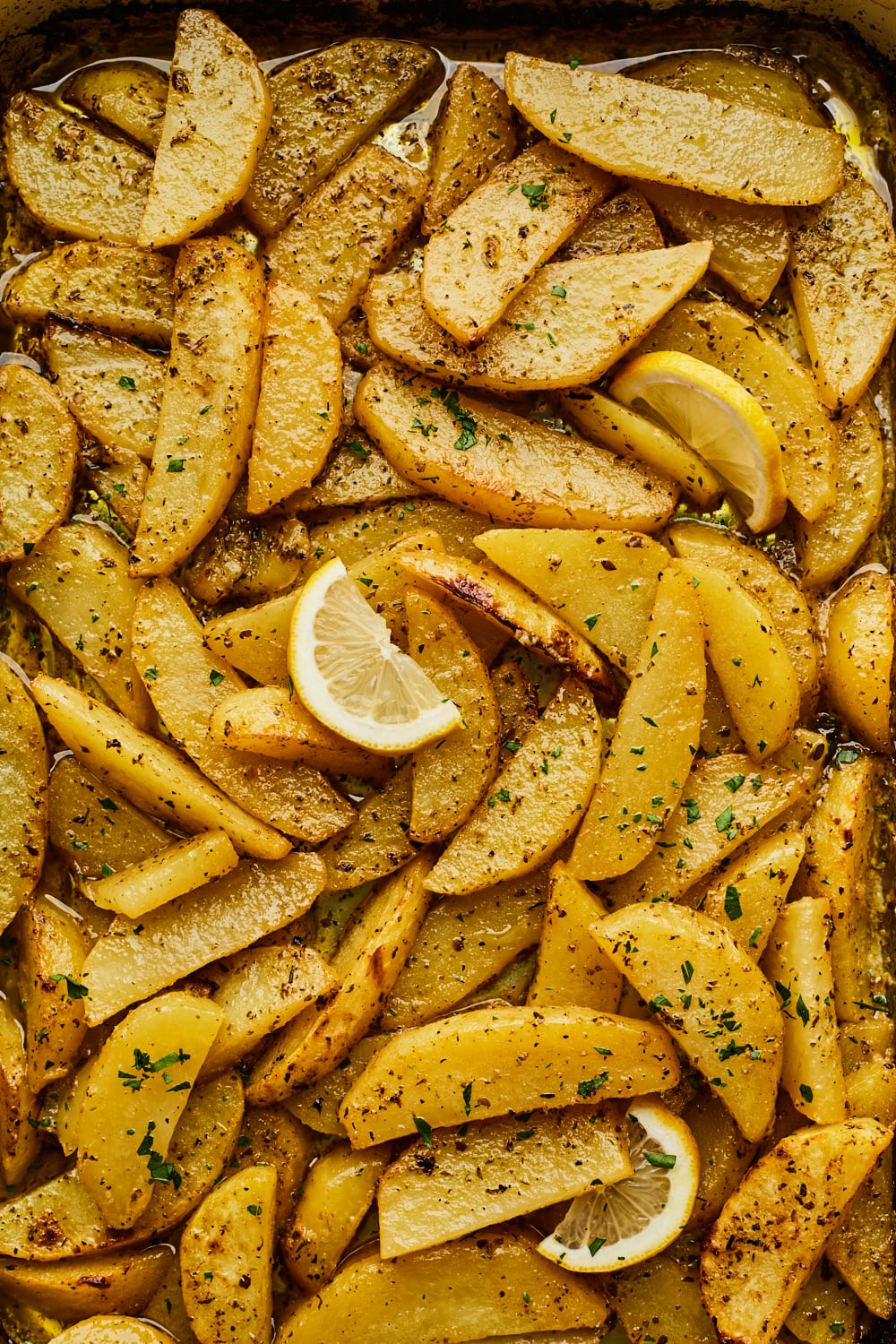Greek Roasted Potatoes Just out of the oven