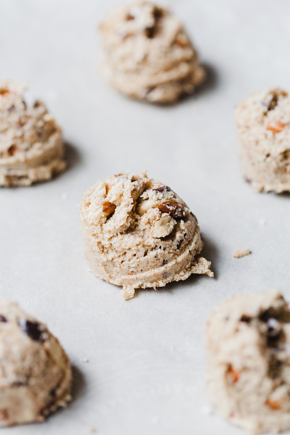 Salted Olive Oil Chocolate Chunk Cookies With Almonds