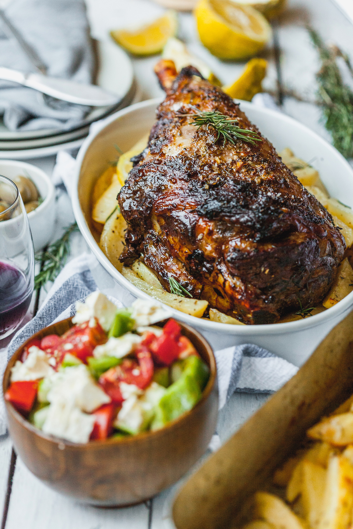 Greek Style Roasted Lamb