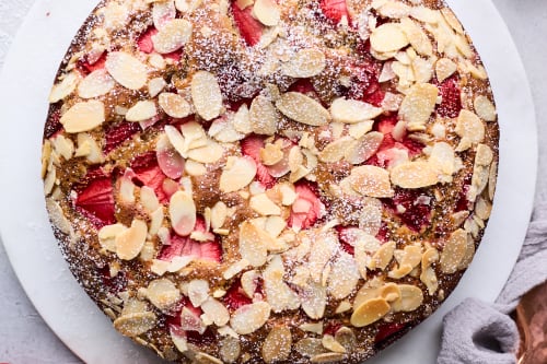 Strawberry Almond Tea Cake