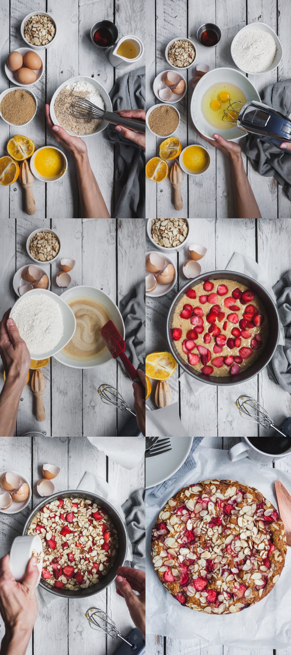 How to make Strawberry Almond Tea Cake in 6 steps