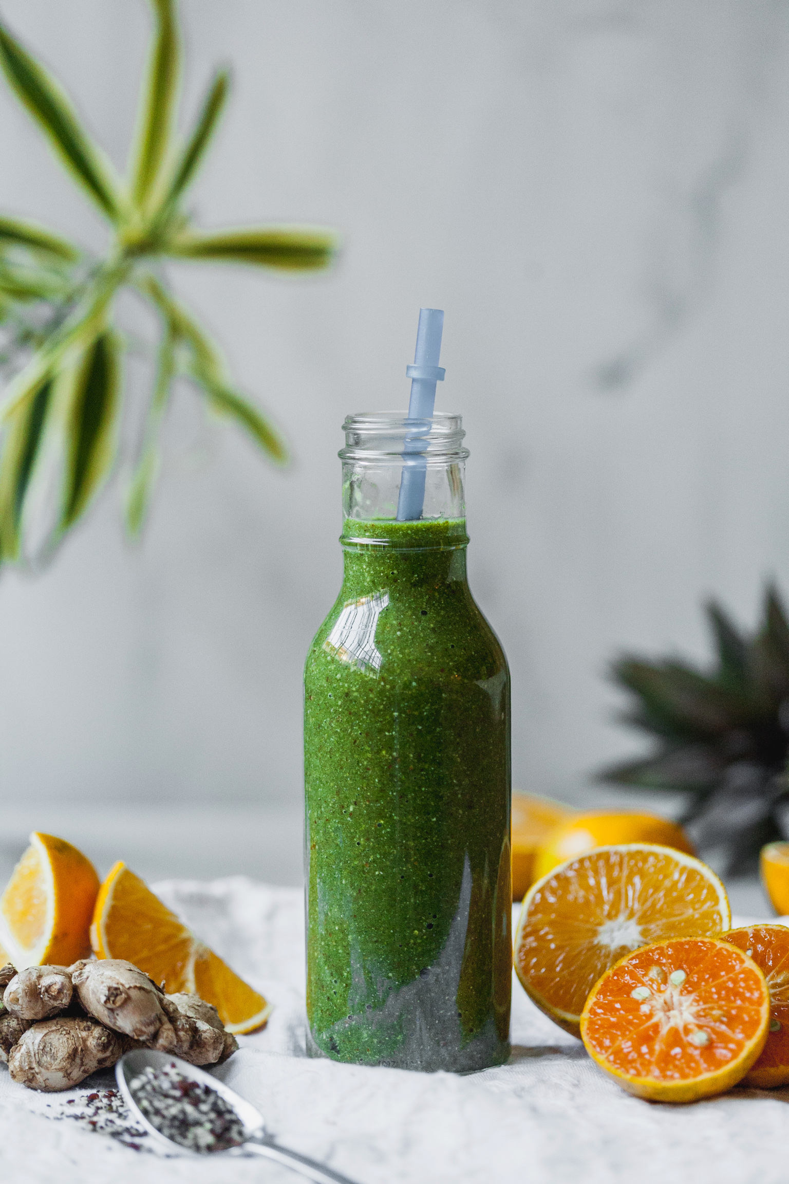 Pineapple Citrus Ginger Green Smoothie