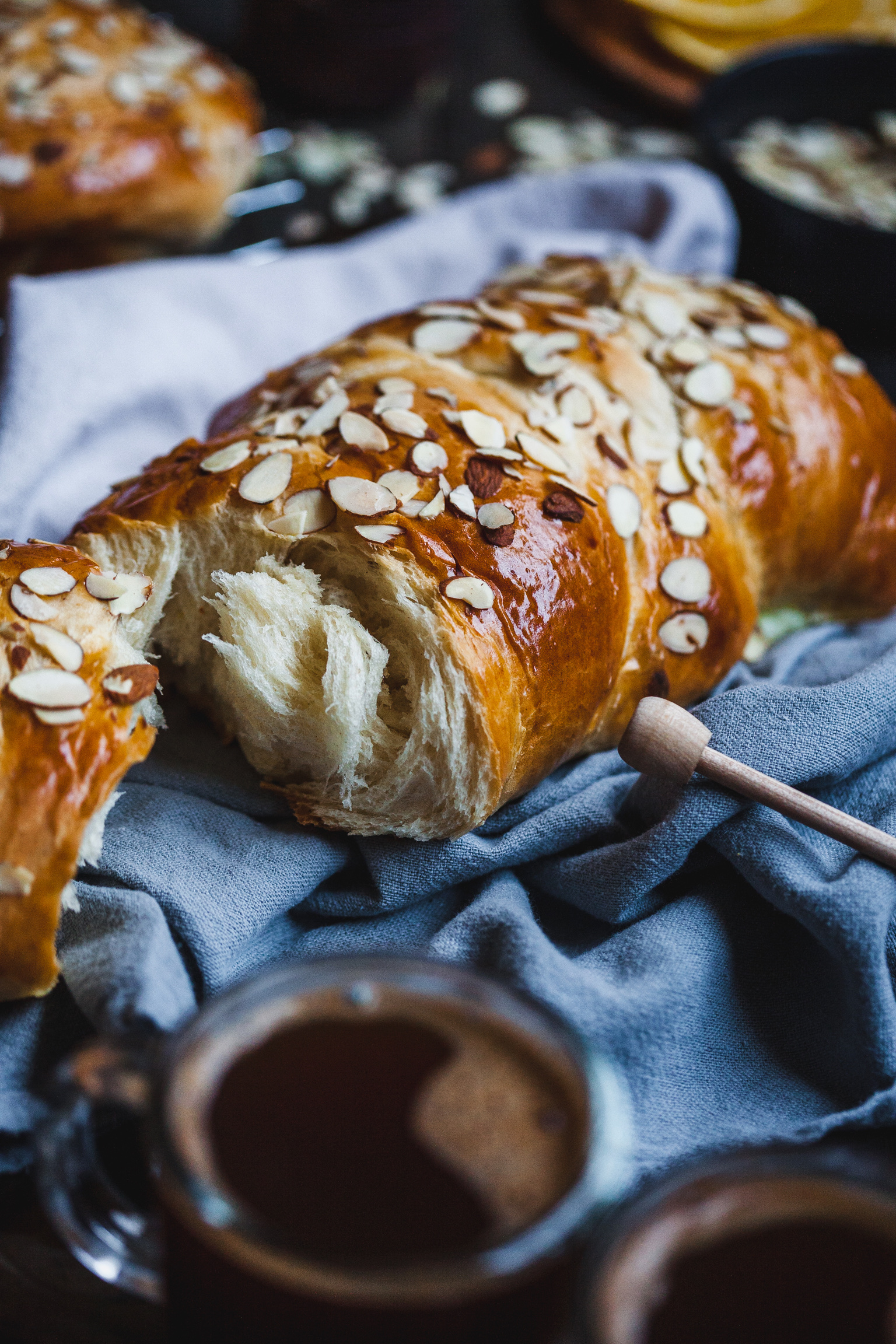 Tsoureki (Greekstyle Sweet Brioche Bread) Sweet Mahlab Bread