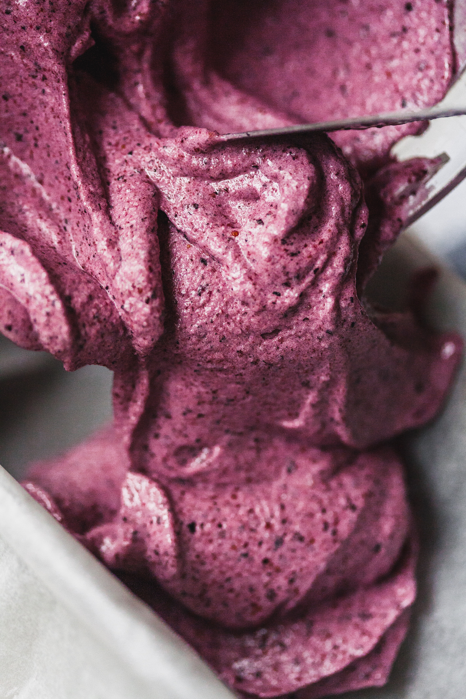 Blueberry Cardamom Nice Cream