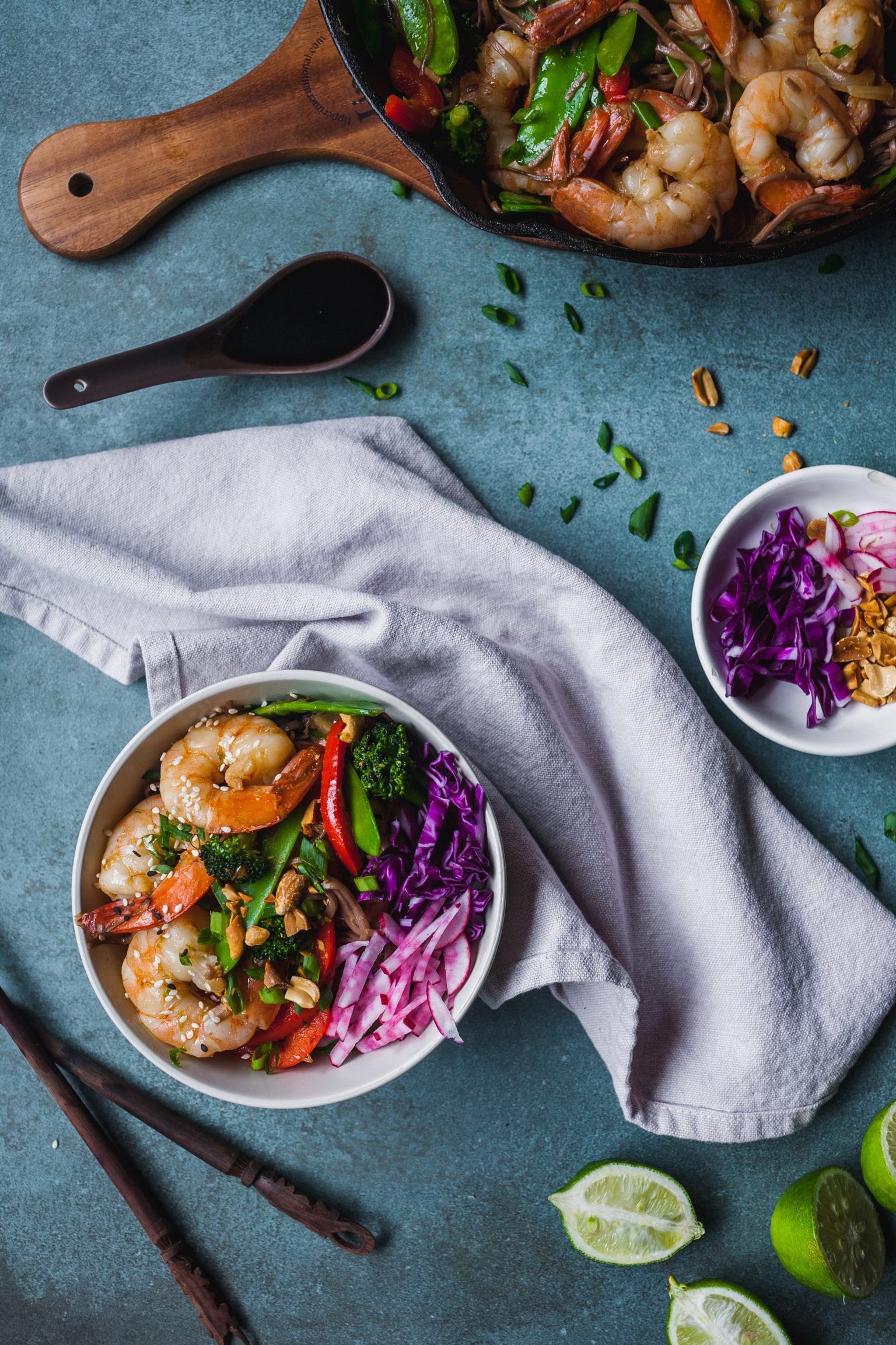 Ginger Lime Shrimp With Noodles