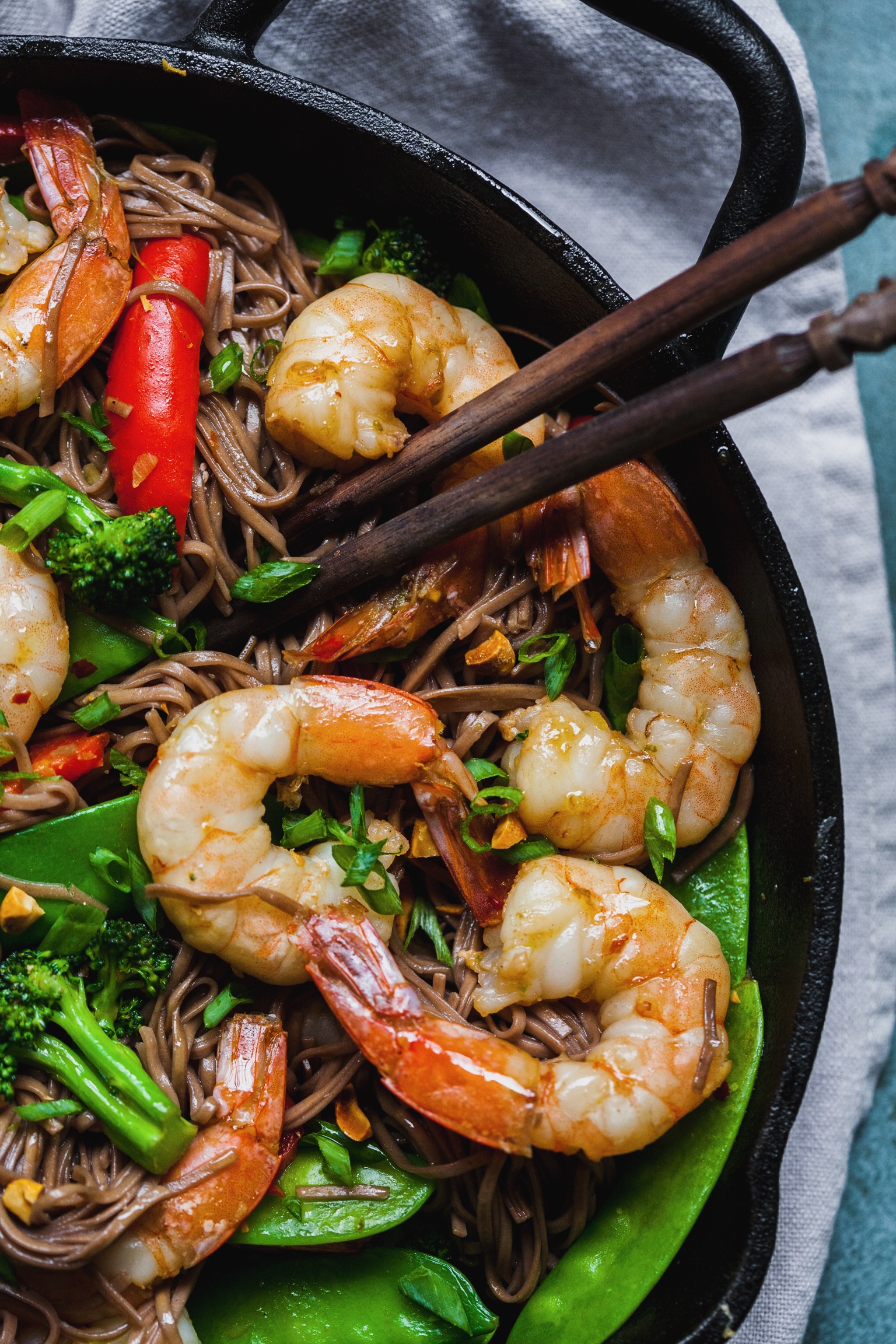 Ginger Lime Shrimp With Noodles