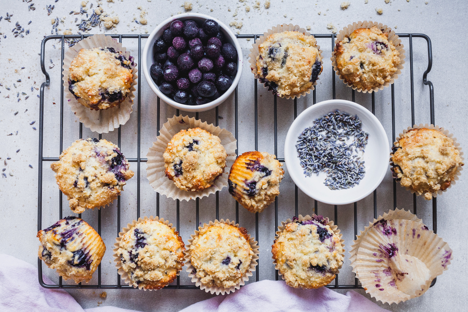 Blueberry Lavender Muffins