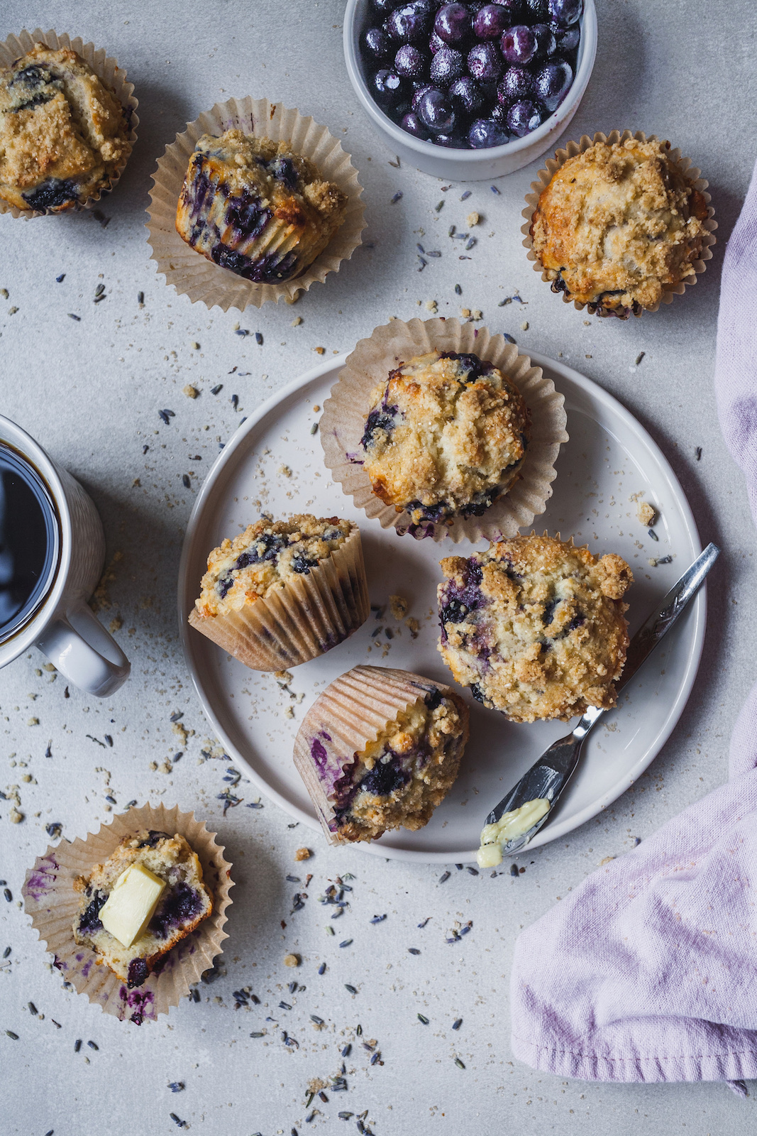 Blueberry Lavender Muffins