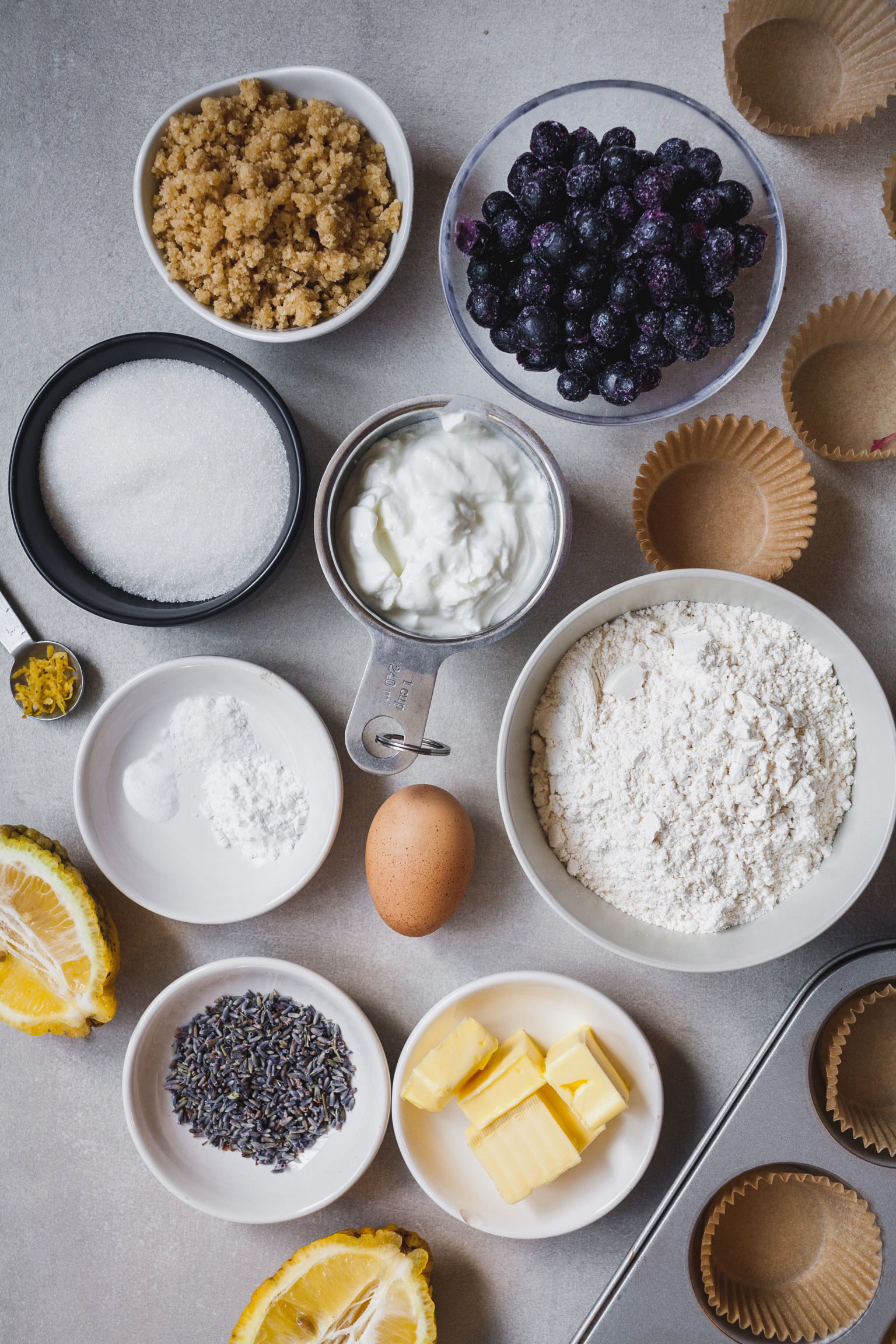 Blueberry Lavender Muffins