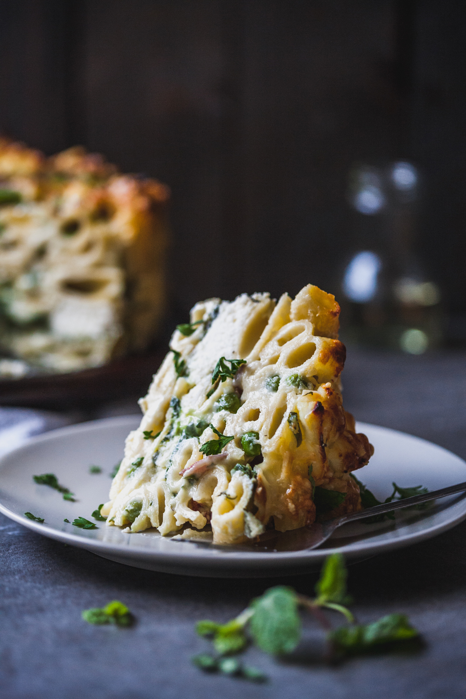 Rigatoni and Cheese With Peas and Mint