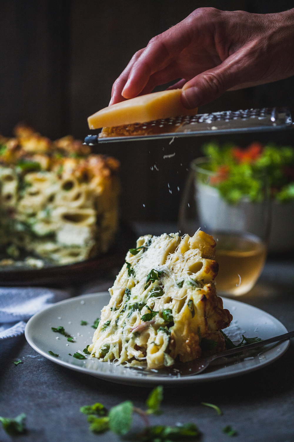 Rigatoni and Cheese With Peas and Mint