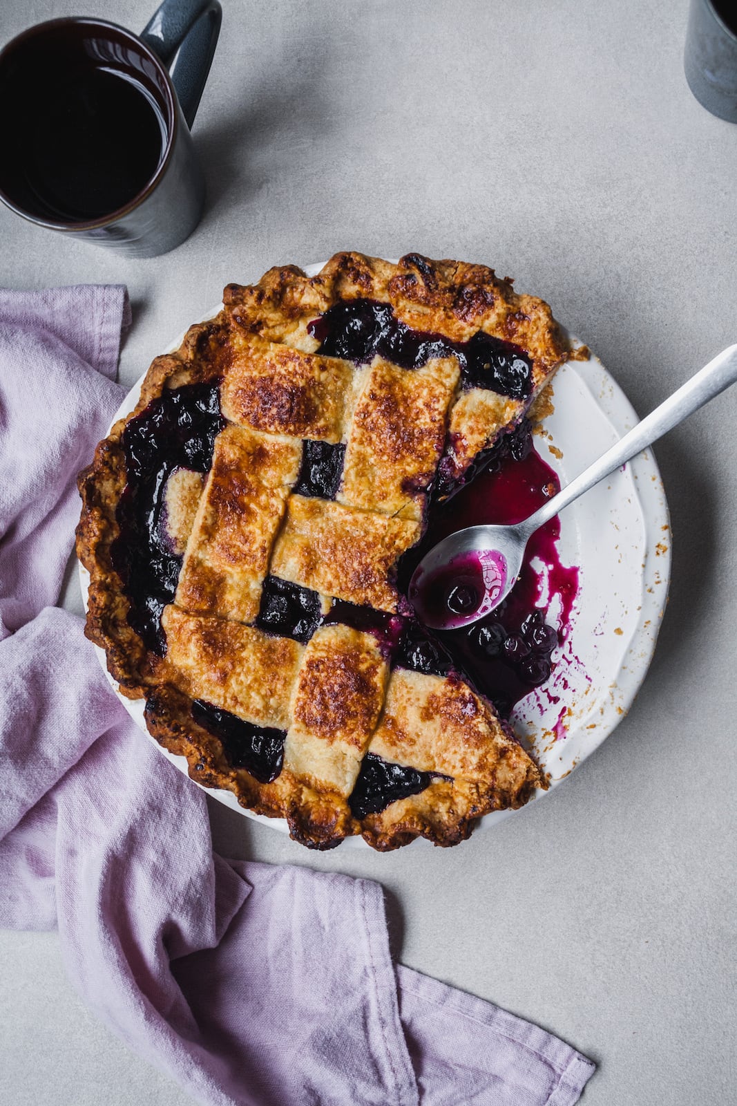 Spiced Blueberry Pie